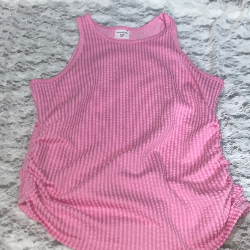 Abercrombie Kids Pink Ribbed Tank Top